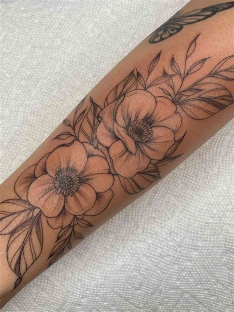 Forearm Flower Tattoos