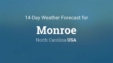 Forecast For Monroe Nc