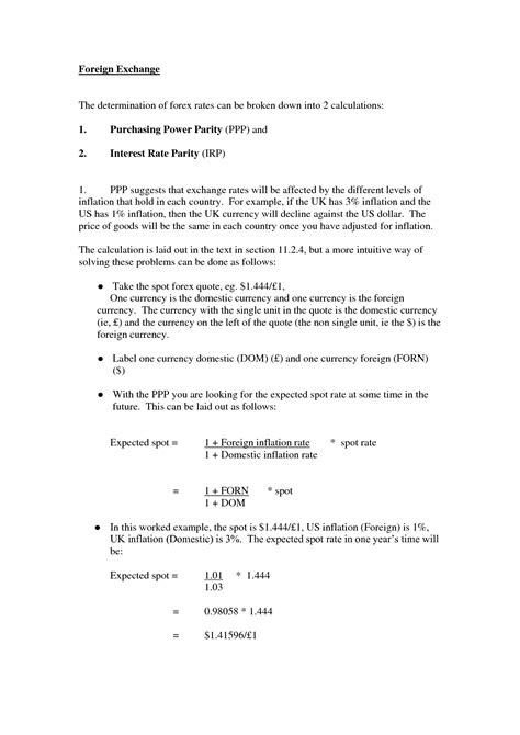 foreign exchange calc