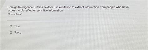 foreign intelligence entities seldom