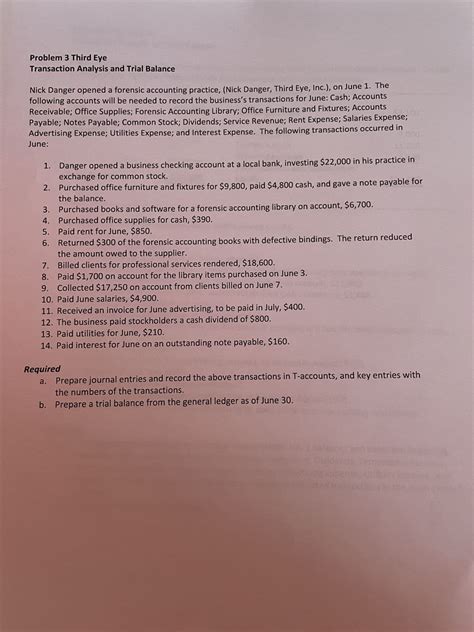 forensic accounting practice problems