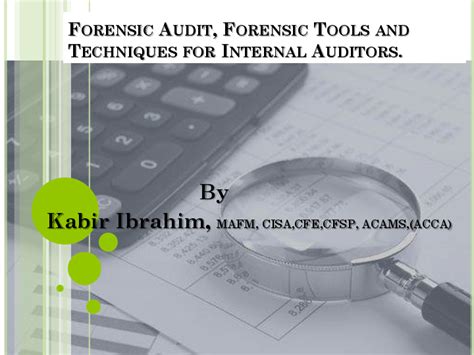 forensic audit tools