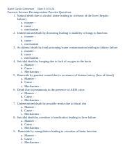 forensic science decomposition practice questions