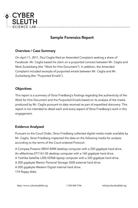 forensic statement analysis examples