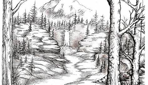 Pin by Angela George on Forest - Art | Forest art, Architecture sketch