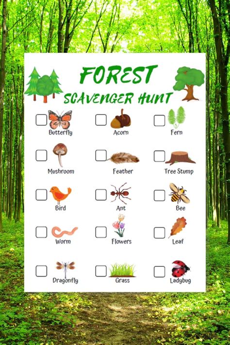 Nature Scavenger Hunt Free Printable No, YOU Need To Calm Down!