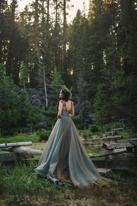 Enchanted Forest Blush Bridal Shoot Enchanted wedding dress, Bridal