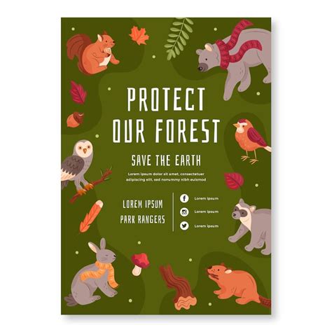 Forest Animal Poster
