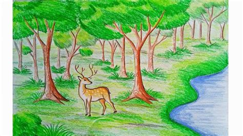 Forest Drawing Easy