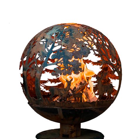 forest globe fire pit