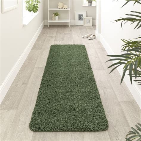 forest green runner rug