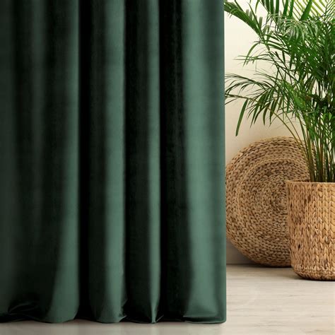 forest green velvet curtains uk
