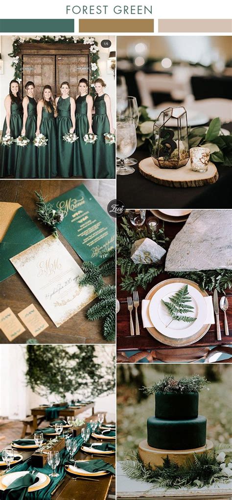 25+ Forest Green Wedding