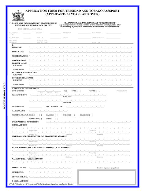 forest lake passport fill out