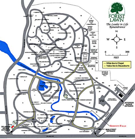 forest lawn cemetery buffalo ny map