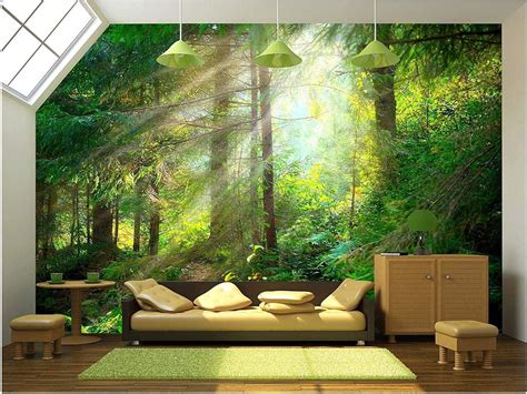 forest scene wallpaper mural