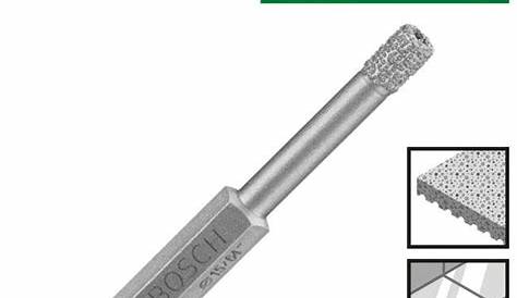 foret diamant carrelage dur Bosch 5mm 14mm grès cérame