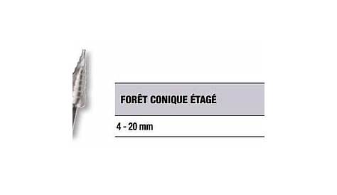 Malayas Foret Etage HSS Foret Conique Metal 432mm pour