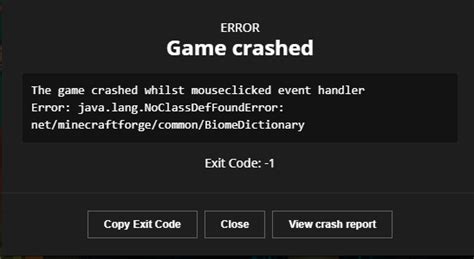 forge server crash mouseclicked event handler