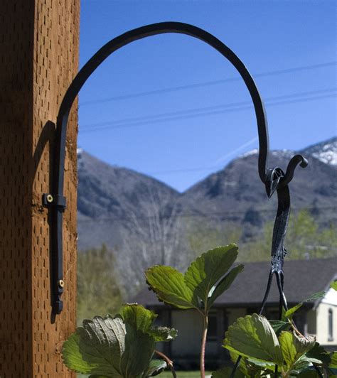 Hand plant hanger with hook finial outdoor plant Etsy