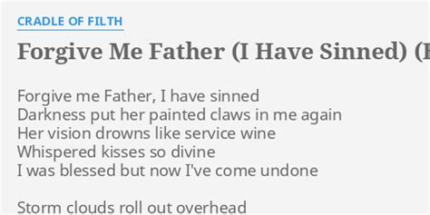 forgive me father lyrics