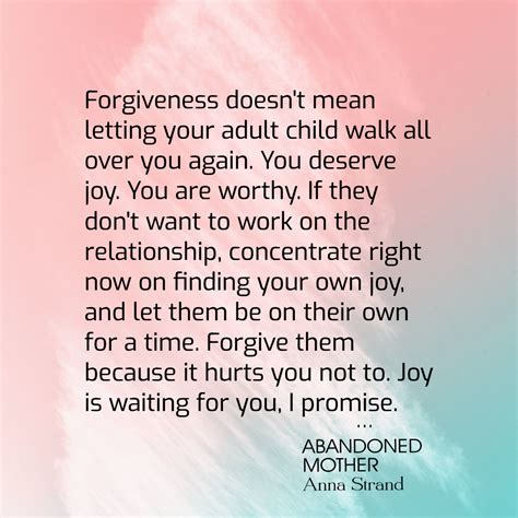 Abandoned Forgiveness