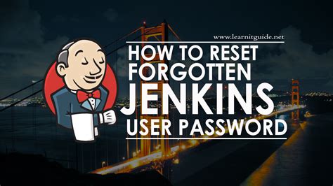 How to reset the user/password of Jenkins on Windows? Stack Overflow