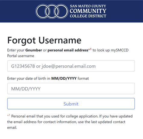 Recovering a lost or username