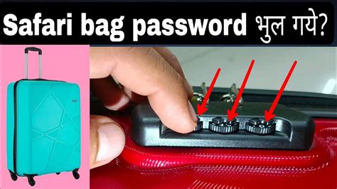forgot bag lock code