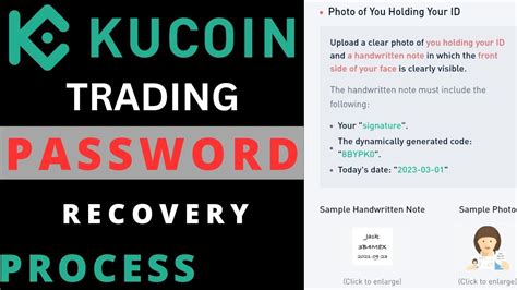 forgot kucoin trading password