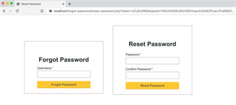 forgot password code in php