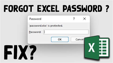 forgot password excel sheet