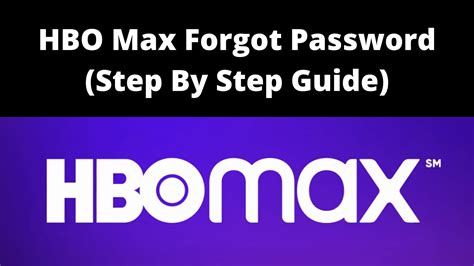 forgot password hbo max