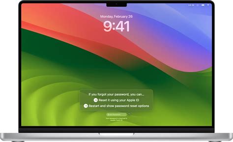 forgot password on work laptop mac