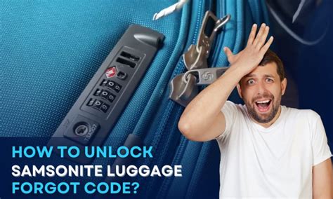forgot samsonite bag code