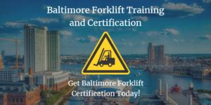 Forklift Certification Baltimore