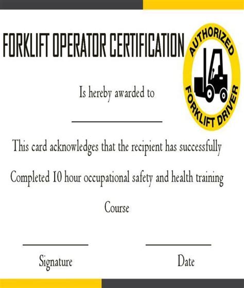 Forklift Certification Pdf