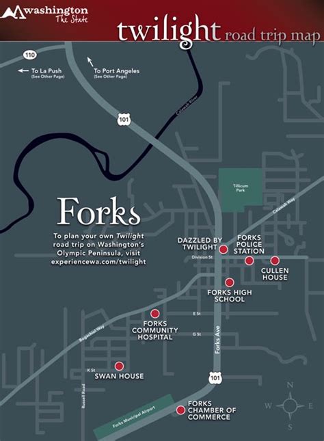Forks Twilight Map