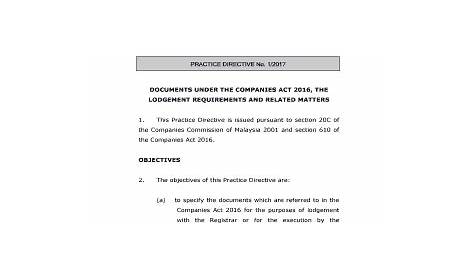 Section 105 Companies Act 2016 - Fill Online, Printable, Fillable