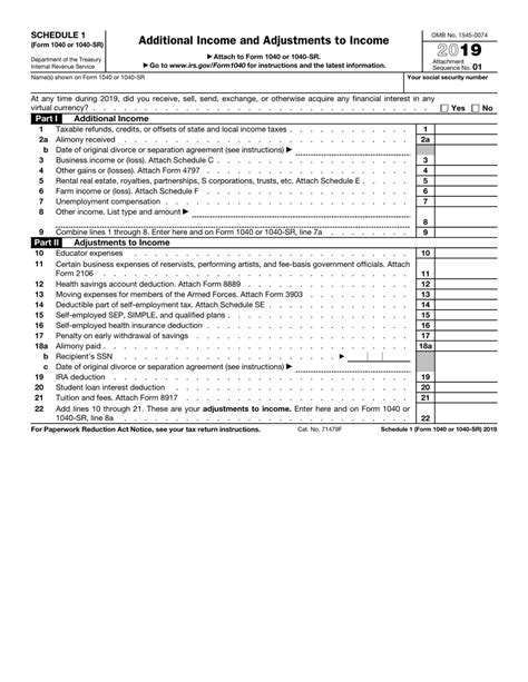 form 1040 sr schedule 1