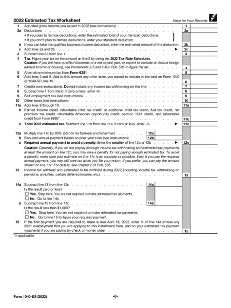form 1040-es 2022 pdf
