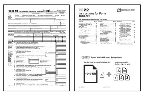 form 1040-nr instructions 2022