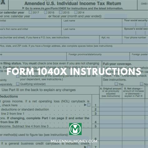 form 1040x mailing instructions