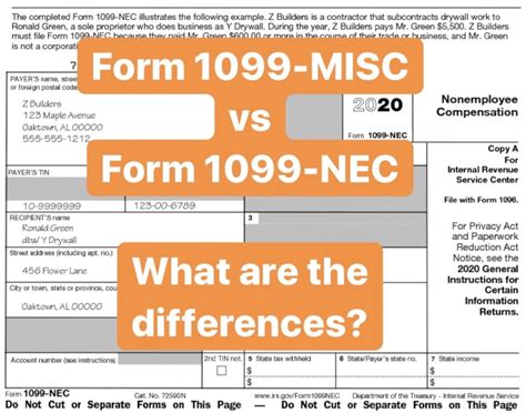 form 1099 nec vs 1099 misc