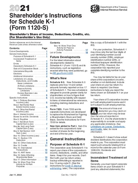 form 1120s instructions k-1