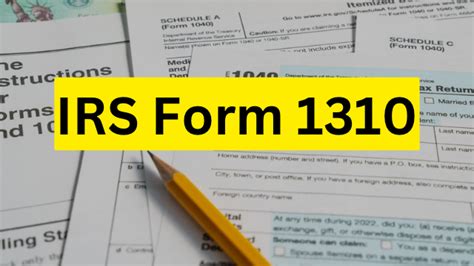 form 1310 irs instructions