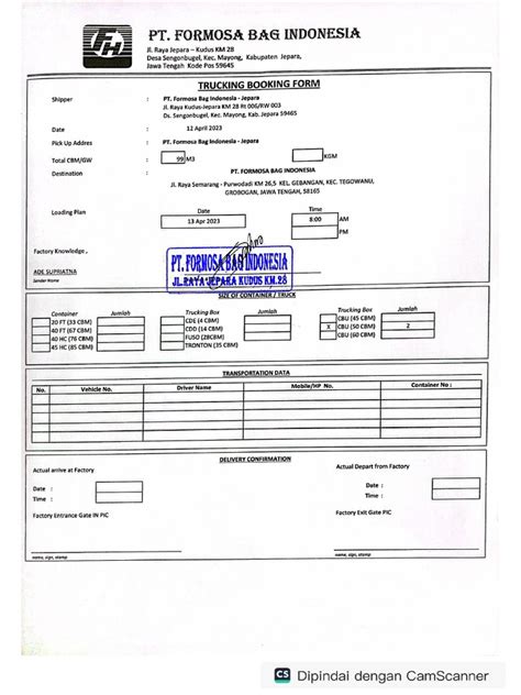 form 3d bea cukai