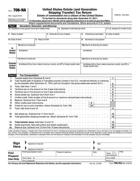 form 706 example prepared