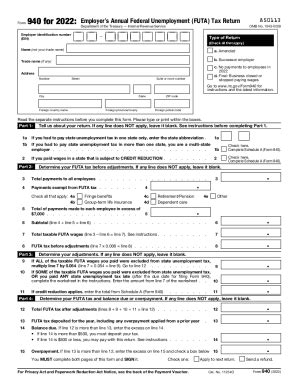 form 940 pdf 2022