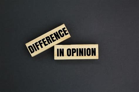 form a important difference of opinion
